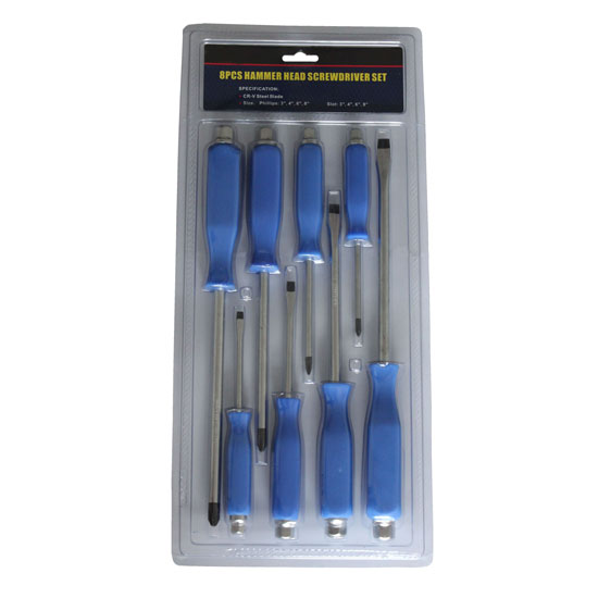 8Pcs Hammer Head Screwdriver Set