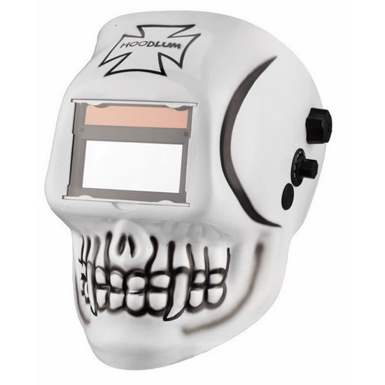 Auto-Darkening Welding Helmet(White Skull)