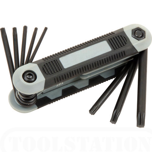 8Pcs Folding Torx Hex Key Set