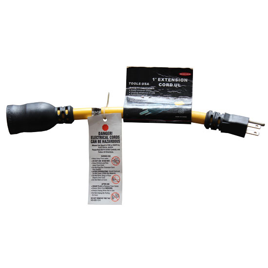 1' Extension Cord UL