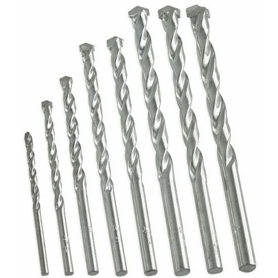 8Pcs Masonry Drill Bit Set