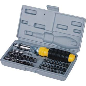 41Pcs 3 Way Ratchet Driver Bit and Socket Set