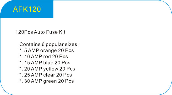 120Pcs Auto Fuse Kit