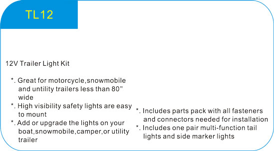  12V Trailer Light Kit  