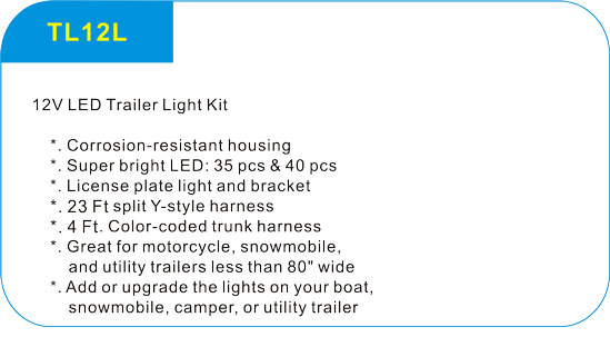   12V LED Trailer Light Kit 