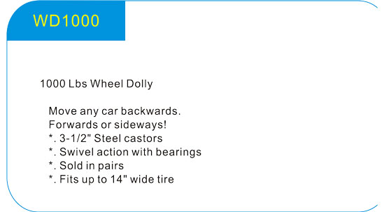  1000 Lbs Wheel Dolly  