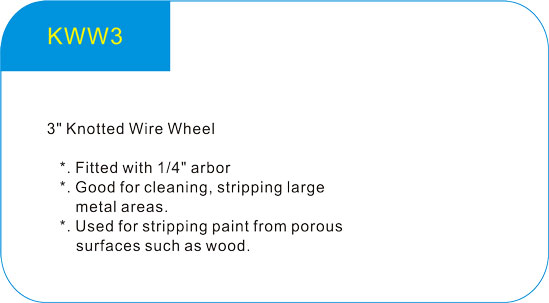  3 Knotted Wire Wheel l