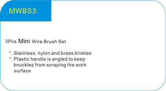   3Pcs Mini Wire Brush Set 