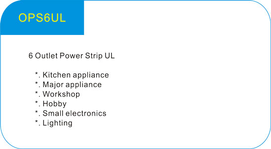  6 Outlet Power Strip UL