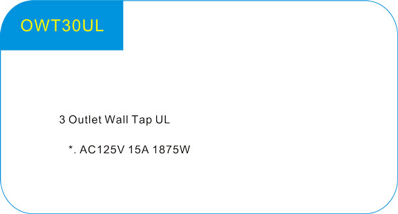 3 Outlet Wall Tap UL