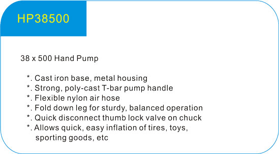 38x500 Hand Pump