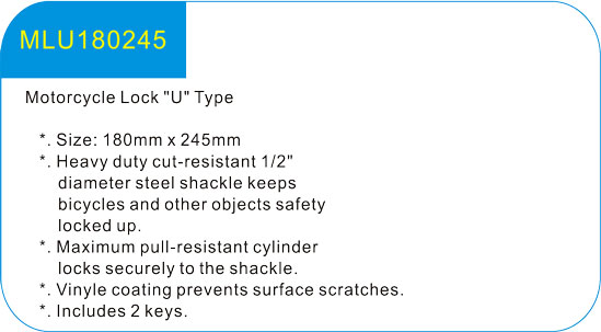  Motorcycle Lock 